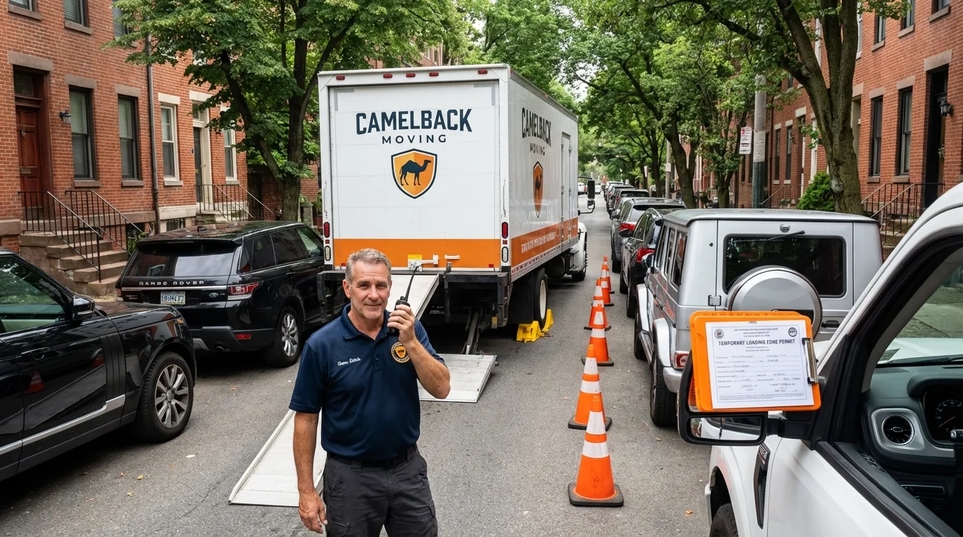 City street loading permit setup in New Boston, NH
